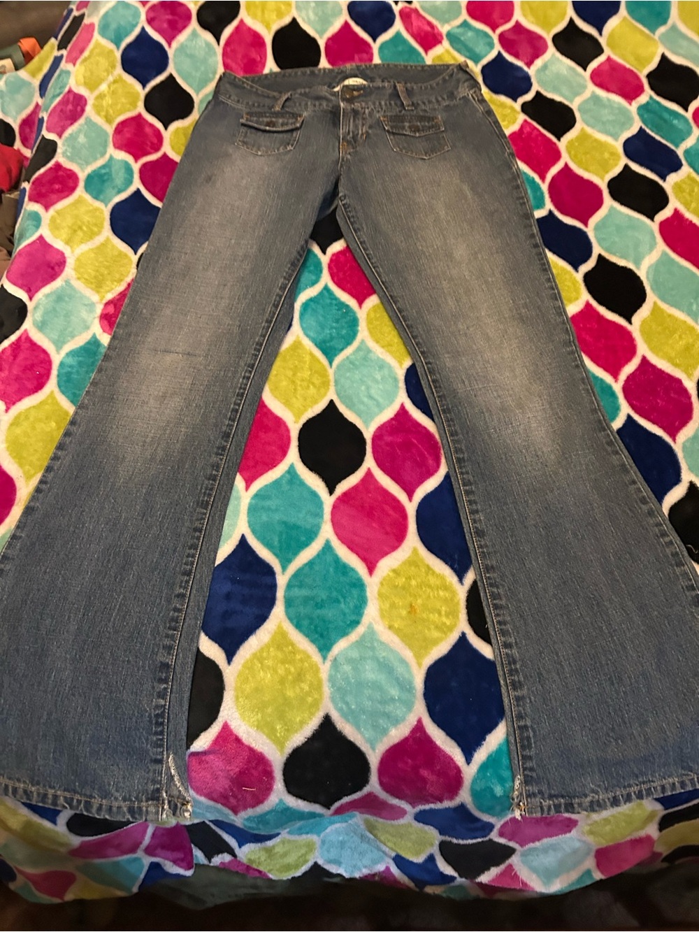 Abercrombie & Fitch Light Blue Flare Jeans - Wide Leg